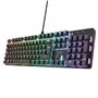 Trust Gaming GXT 871 Zora Clavier Mécanique AZERTY avec Éclairage RGB, Commutateurs Huano Linéaires, Anti-Ghosting N-Key Rollove