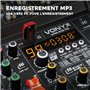 Vonyx VM-KG10 Console de Mixage 10 Canaux - Avec Bluetooth, Lecteur MP3, Interface Audio USB, Processeur de Son, Alimentation Fa