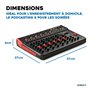 Vonyx VM-KG10 Console de Mixage 10 Canaux - Avec Bluetooth, Lecteur MP3, Interface Audio USB, Processeur de Son, Alimentation Fa