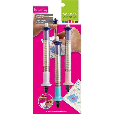 Vaessen Creative 20402 Poseur d'œillets Métal/Plastique Multicolore 13 x 2 x 2 cm