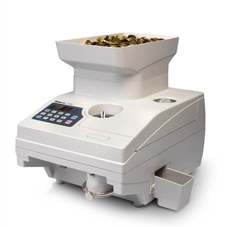 Safescan 1550 compteuse de pièces qui compte rapidement les pièces triées - Compteuse d'argent pour le comptage de pièces à gran