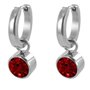 Boucles d´oreilles Femme CO88 Collection 8CE-60006 Rouge Argenté