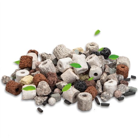 Nobleza - 12 en 1 Matériau pour Filtre d'Aquarium