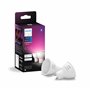 Philips Hue White and Color Ambiance Ampoule LED connectée Pack de 2
