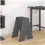 Sgabelli 2 pz grigio 40x40x60 cm in Legno Massello di Pino