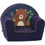 Kidsdouche Gomoor Fauteuil Ours Pour Enfant Dès 1 An - Canapé Bébé - Housse Lavable 100% Coton - Rembourrage en Mousse