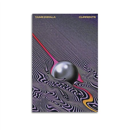 ZHAOART Tame Impala Poster de couverture de l'album Currents - Impression sur toile décorative et esthétique - Décoration murale