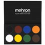 Mehron Paradise Makeup AQ - Palette de 8 couleurs (Basic) | Palette de peintures corporelles et visage magnétiques rechargeables