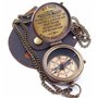 KHUMYAYAD Boussole en laiton avec inscription inspirante pour fils