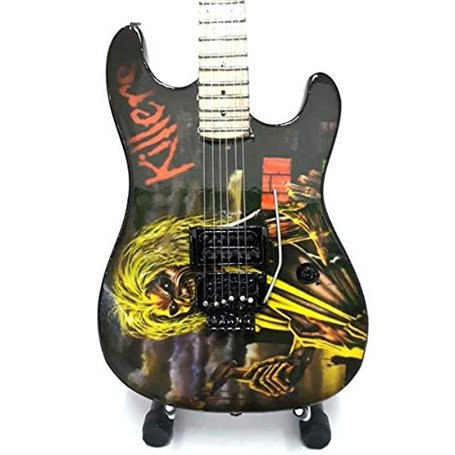 Mini Chitarra Da Collezione Replica in Legno - Iron Maiden - Tribute - Rock Lege