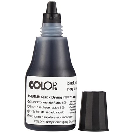 Colop encre noire à séchage rapide 809 25ml 146228