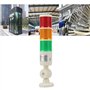 Telituny Tour ronde lumière industrielle lumière chauffante indicateur de machine 3 couches LED tour de signalisation pliable lu