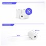 SWIPARO - Rouleaux thermiques 80mm x 80m x 12mm – Bobine papier thermique pour caisse enregistreuse avec imprimante de ticket - 
