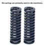 2 Pcs Ressort de Compression Moule, OD 10mm de Long Moule de Compression à Charge Légère Ressort, Estampage Spirale Ressorts en 