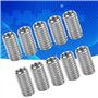 10pcs Intérieur M6 * 1.0 Extérieur M8 * 1.25 Longueur 15mm Inserts Filetés à Fente