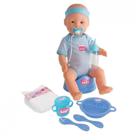 NEW BORN BABY Poupon Bleu 43cm Boit Fait Pipi 75,99 €