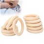 10 Pièces Anneau de Dentition en Bois 65mm Bébé Anneaux de Dentition en Bois Bricolage Anneau de Dentition en érable Bébé Dentit