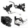 Levier de frein de moto 1 paire 7/8 "22mm embrayage de frein de moto en aluminium universel(Argent), Système de freinage