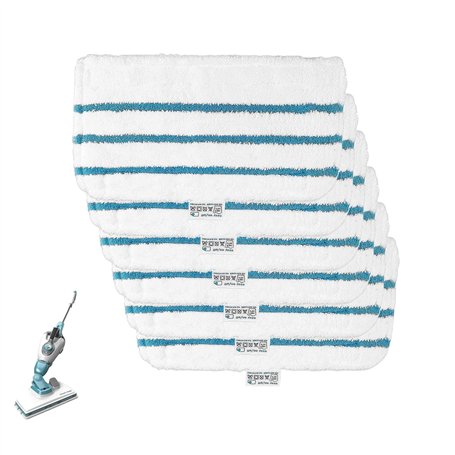 6 Lingettes pour Black et Decker Balais Vapeur FSMP20 Steam Mop pour Black Decker FSM