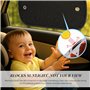 2 pièce Cache vitre Voiture+4 pièce Ventouse,Pare Soleil Voiture bébé,Protege Soleil Voiture Bebe,Rideau de Voiture(2 pièce 51x3