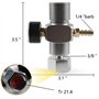 Zerodis Régulateur de gaz CO2 Régulateur de Pression 2 en 1 Soda avec Adaptateur 3 / 8in à TR21.4