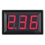 Jeanoko 0,56 dans le panneau d'affichage de courant CC numérique à deux câbles 0-10A ampèremètre DC4.5~30V(rouge)