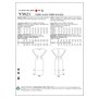 Vogue Patterns 9021 Tailles 6/8/10 Format A5 Patron de Couture Robe