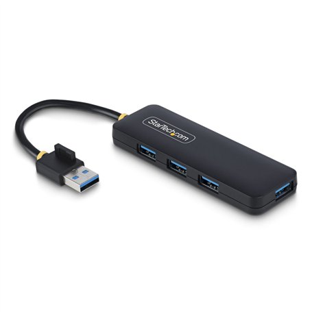 Hub USB 4 Ports Startech H5A4A-USB-HUB Noir