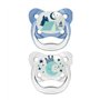 Dr. Brown's Advantage Lot de 2 tétines réversibles nocturnes en silicone Taille 2 6-18 m