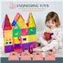 Playmags Magnetische Bausteine - Construction magnetique Enfant Ensemble de 150 mégas : aimants Plus puissants, Robustes, Super 