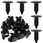 ANBOO 100 Clips de Fixation Voiture Universels Noirs