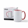 Cricut biseauté en céramique vierge | Miami | 425 ml (15 oz) | 1 x tasse de sublimation à l'encre infusible | Pour une utilisati