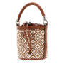 GUESS Rianee Drawstring Bucket Cognac