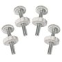 YMWALK 4 pièces Barrières de pression pour bébé Tiges filetées M10 (10 mm) Barrières de passage Accessoire Kit de boulons à vis