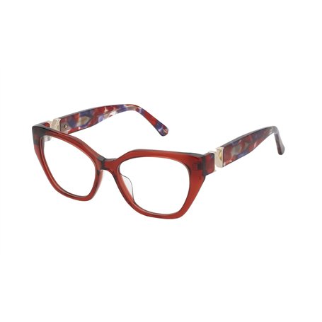 Nina Ricci Eyeglass Frame Vnr371v Shiny Trasnp.Red 52/16/140 Femme Prescription Eyewear