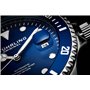 Stuhrling Original Édition Limitée pour Homme Montre de Plongée à Cadran Bleu Foncé à Mouvement Automatique 200M Résistant Brace