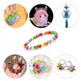 Assortiment de 1020 perles rondes à facettes en cristal - Diamètre 6 mm - Perles de verre colorées - Pour artisanat, bracelets,