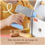 Fisher-Price Coffret Boîte à Outils en Bois Comprenant Une perceuse factice, Jeu d’Imitation avec 9 pièces en Bois, pour Les Enf