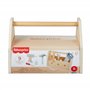 Fisher-Price Coffret Boîte à Outils en Bois Comprenant Une perceuse factice, Jeu d’Imitation avec 9 pièces en Bois, pour Les Enf