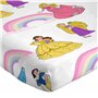 Jay Franco Disney Princess Rainbow 100% Coton Ensemble Lit Simple 3 Pièces – Comprend Housse de Couette, Drap & Taie d’Oreiller
