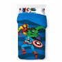 Jay Franco Marvel Comics Avengers 100% Coton Ensemble Lit Simple 3 Pièces – Collection Superhéros Comprend Housse de Couette, Dr