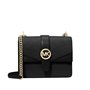 Michael Kors Greenwich Petit sac à bandoulière en cuir Saffiano Noir