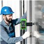 VEVOR Récepteur Laser pour Niveau Laser Portée Travail 60 m Détecteur Laser Vert Faisceau Rouge pour Lasers Ligne Pulsée Signal 