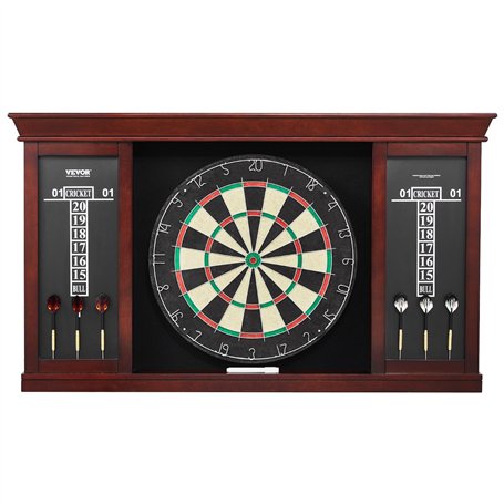 VEVOR Kit Cible de Fléchettes et Armoire Taille Officielle