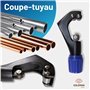 GOLDMAN SERVICE - Cintreuse de tubes manuelle pour tube de cuivre de climatisation et de ventilation avec coupe tubes (5 à 12 mm