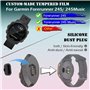 MTHGH Protection Écran pour Garmin Forerunner 245/245 Music Smartwatch Verre Trempé [4 pièces] + Bouchons anti-poussière 5 pièce
