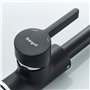 IBERGRIF M22105B Mitigeur Évier avec Bec Haut, Robinet de Cuisine, NOIR