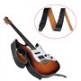 rayzm sangle de guitare et basse en doublure daim, ceinture de qualité en cuir véritable pour guitare acoustique/électrique ou b