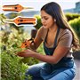 2 Pcs Sécateurs de Jardin avec Lames Courbes revêtues de Titane, Sécateurs et Ciseaux de Jardinage, Cisaille à Bonsai pour la Pl