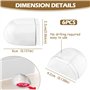 [Lot de 6] Butee de Porte Adhesive-Butée de Poignée Murale Bloc Cale Arrêt Porte Adhésive Transparentes